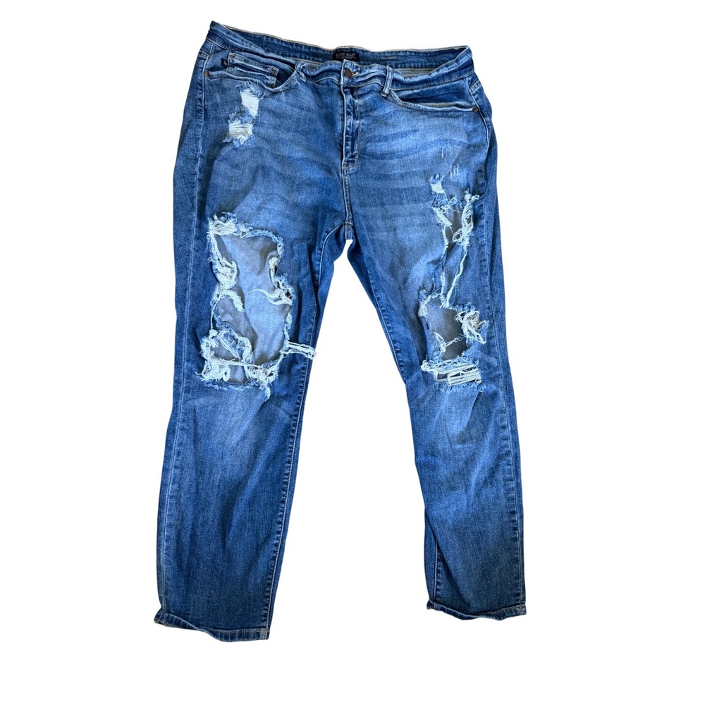 Judy Blue‎ Los Angeles boyfriend fit distressed blue jeans